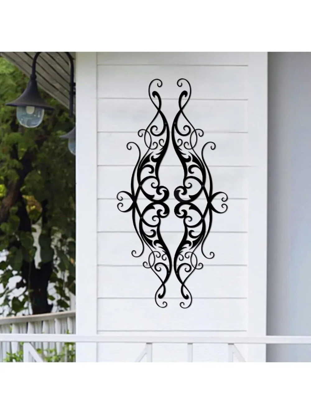 Large Metal Scroll Wall Art - Modern Minimalist Hanging Decor for Home & Office